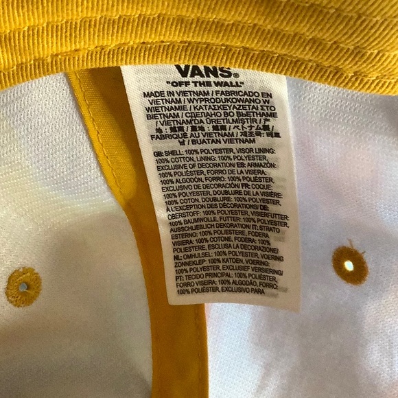 ๐HP๐ Vans Tie-Dye yellow & pink baseball Cap - Picture 8 of 9